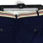 NWT Mens Navy Blue Flat Front Slash Pocket Belted Chino Shorts Size 36 image number 4