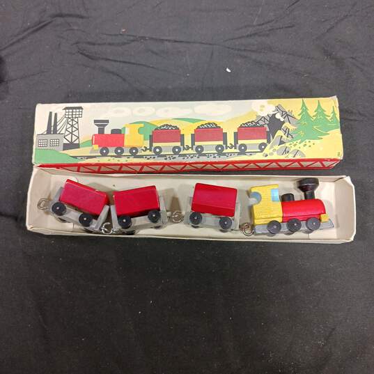 Vintage Toia Wooden Train Boxed image number 3