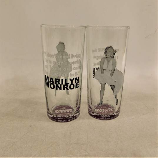 Set of 2 Marilyn Monroe Bernard of Hollywood Highball Drinking Glass image number 6
