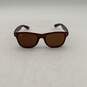Ray Ban Womens Brown Full Rim UV Protection Square Sunglasses with Case image number 2