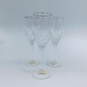 Set of 3 Miller Rogaska Memoir Platinum Rim Wine Goblet Glasses image number 1