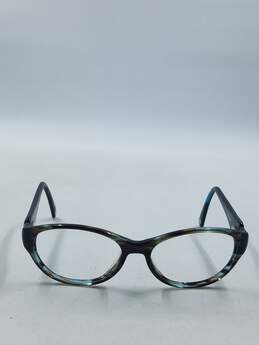 Adrienne Vittadini Green Tortoise Oval Eyeglasses alternative image