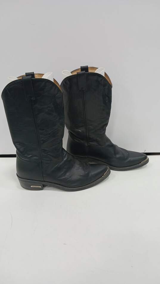 Harley Davidson Men's Leather Cowboy Boots Size 14 image number 4