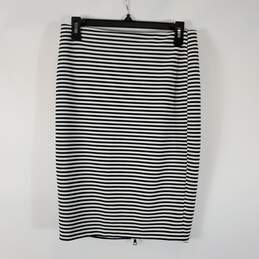 Guess Black/White Stripe Pencil Skirt Sz M