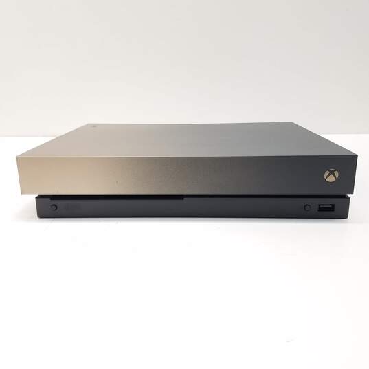 Microsoft Xbox One X Gold Rush Battlefield V Special Edition Console image number 2