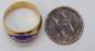 Vintage 10k Yellow Gold Etched Ring 4.2g image number 2
