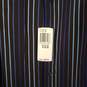 NWT Mens Striped Slim Fit Long Sleeve Collared Dress Shirt Size 15 32/33 image number 3