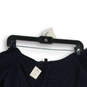 NWT Womens Navy Blue Eyelet Ruffle Off The Shoulder Blouse Top Size XS image number 4