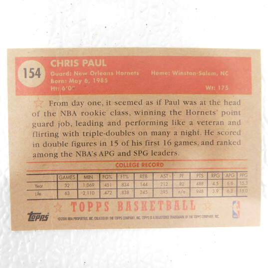 Chris Paul Topps 1952 Style Rookie Hornets image number 3