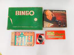 Lot Of Vintage Games  1960s.70s,80s Bingo, Dominos   Bowl And Score