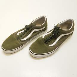 VANS Classic Low Top Canvas Men's Shoes Olive Green Size 10