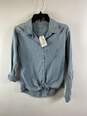 C&C California Women Sky Blue Button Up XS NWT image number 1
