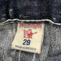 Womens Blue Denim Mid Wash Pockets Rgular Fit Skinny Leg Jeans Size 29 image number 3