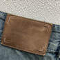 Mens Blue Denim Medium Wash Pockets Stretch Straight Leg Jeans Size 38 image number 4
