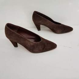 Barneys New York Brown Suede Shoes Size 37 alternative image