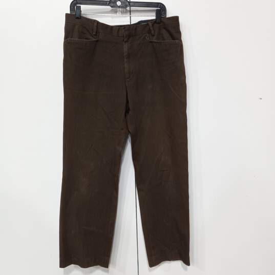 Men's Brown Dress Pants Size 33/32 image number 1