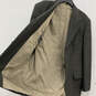 Mens Black Brown Long Sleeve Pockets Notch Lapel Three Button Blazer Sz 40S image number 4