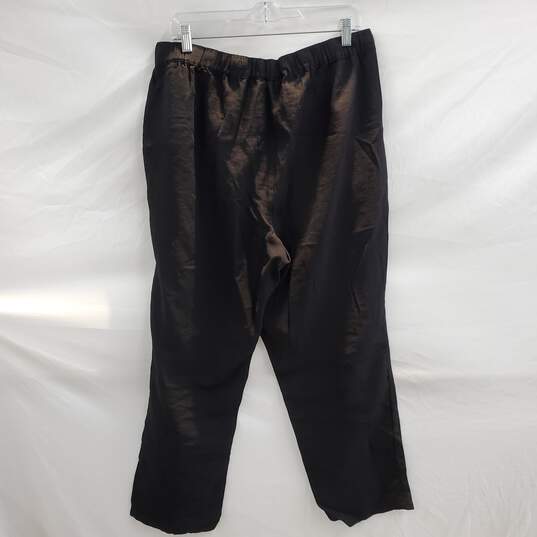 Karl Lagerfeld Black Stretch Pants Size XL image number 3