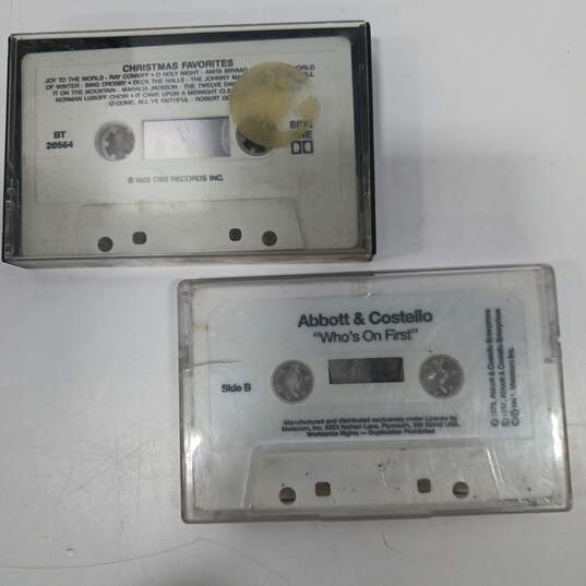 10pc. Vintage Lot of Assorted Cassette Tapes w/Case image number 5