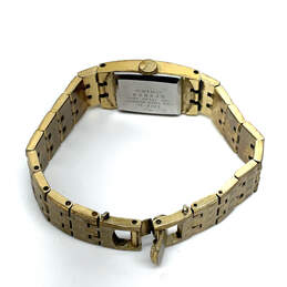 Designer Seiko 11-3399 Gold-Tone Stainless Steel Square Analog Wristwatch alternative image