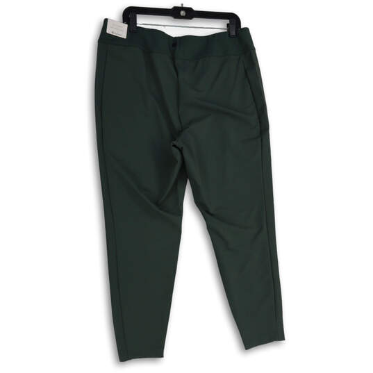 NWT Womens Green Elastic Waist Tapered Leg Explorer Ankle Pants Size XL