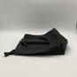 Womens Black Leather Zipper Double Top Handle Handbag Purse image number 3
