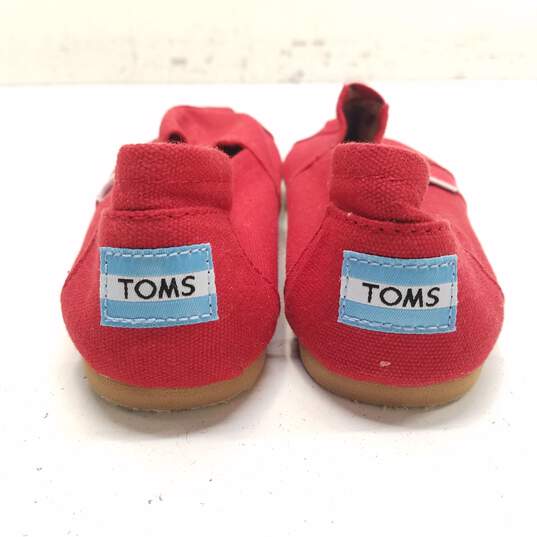 Toms Classic Rope Slip On Shoes Red 8.5 image number 10