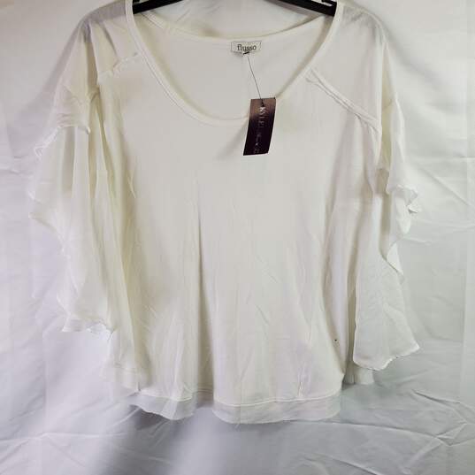 Flusso Women White Shirt S NWT image number 4