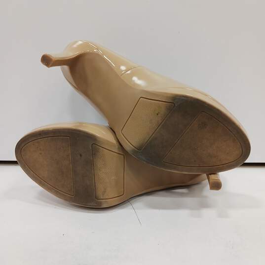 Lauren Conrad Women's Beige Patent Leather Heels Size 8 image number 6