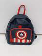 Marvel Captain America Bear Pleather Backpack image number 1