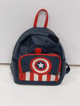 Marvel Captain America Bear Pleather Backpack