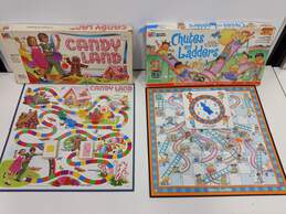 Bundle of 2 Vintage Children's Board Games: "Candy Land" And "Chutes And Ladders"