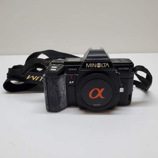 Minolta Maxxum 7000 AF 35mm Film Camera Untested AS-IS image number 1