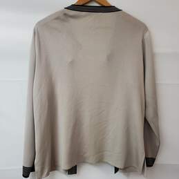 Misook Petite Tan Acrylic Open Cardigan Sweater Women's L alternative image