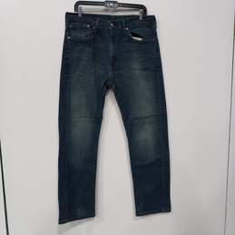 Men's Levi's Blue Denim Straight Cut Jeans Sz 36X32