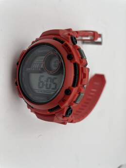 Mens M1200 Pro Sport Red Water Resistant Adjustable Strap Wristwatch 52g