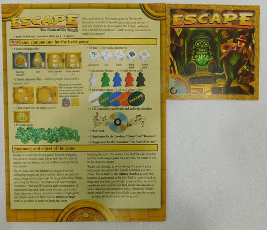 Escape The Curse of the Temple Board Game Queen Games 2014 image number 5