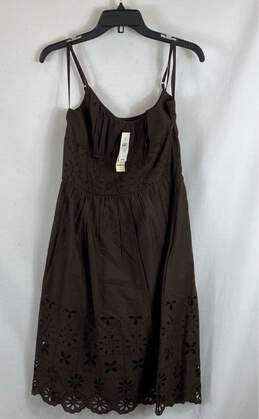 Loft Brown Casual Dress - Size Medium