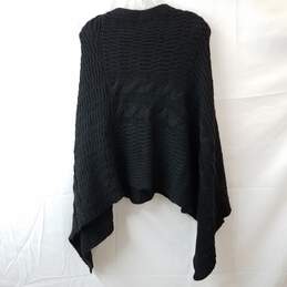 Cocogio Black Poncho Sweater alternative image