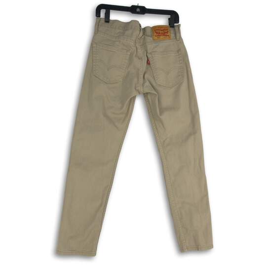 Levi Strauss & Co. Womens Tan Khaki 5-Pocket Design Straight Leg Jeans W29 L30 image number 2