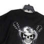 Mens Black Nashville Guitar Skull Crew Neck Short Sleeve T-Shirt Size XXL image number 3