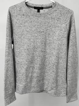 Womens Gray Long Sleeve Round Neck Pullover Sweater Size Small T-0528908-N alternative image