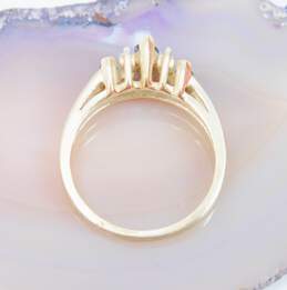 Elegant 10k Yellow Gold Iolite & Diamond Accent Ring 3.2g alternative image