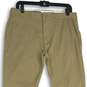 Mens Khaki Flat Front Slash Pocket Skinny Leg Chino Pants Size 32X34 image number 3