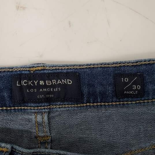 NWT Lucky Brand Los Angeles WM's Mid-Rise Skinny Blue Jeans Size 10/30 image number 3