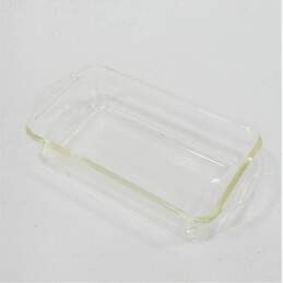 Vintage Fire King 409 Clear Glass 1 Qt Baking Bread Loaf Pan Anchor Hocking