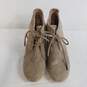 Toms Heel Beige Suede Leather Shoes Women's Size 5 image number 6