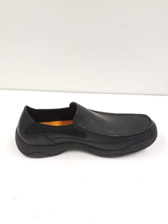 Timberland Black Leather Slip On Shoes Men's Size 8 image number 2