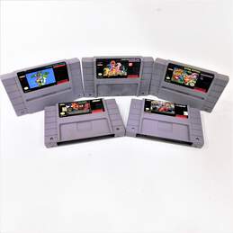 Super Nintendo SNES Video Game Lot of 5 Loose Power Rangers