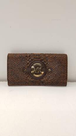 Michael Kors Fulton Flap Large Continental Leather Wallet